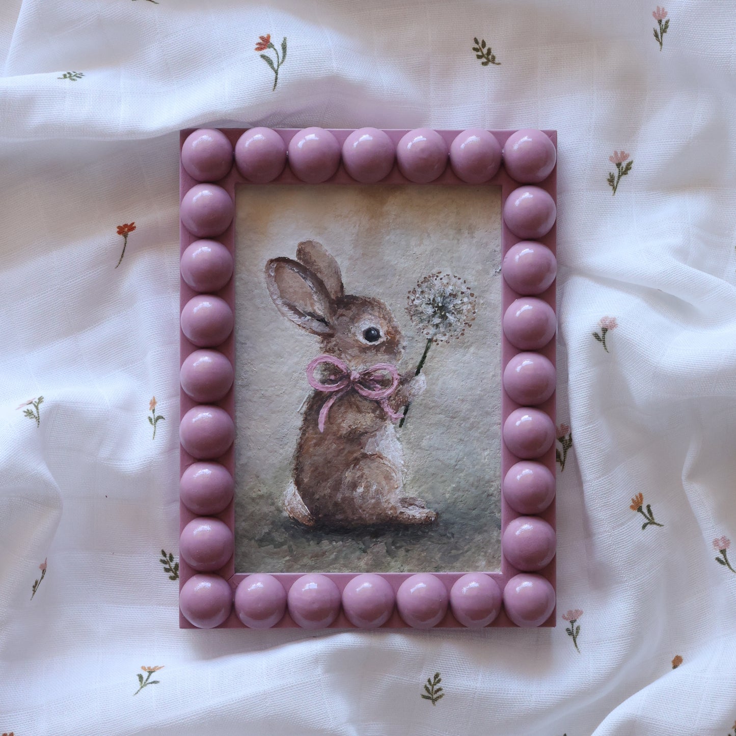'Best wishes bunny' Original painting