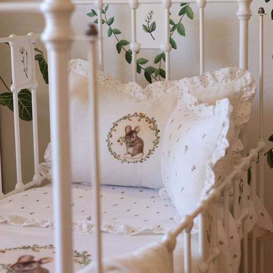 Crib Quilt and Pillow set - Mouse