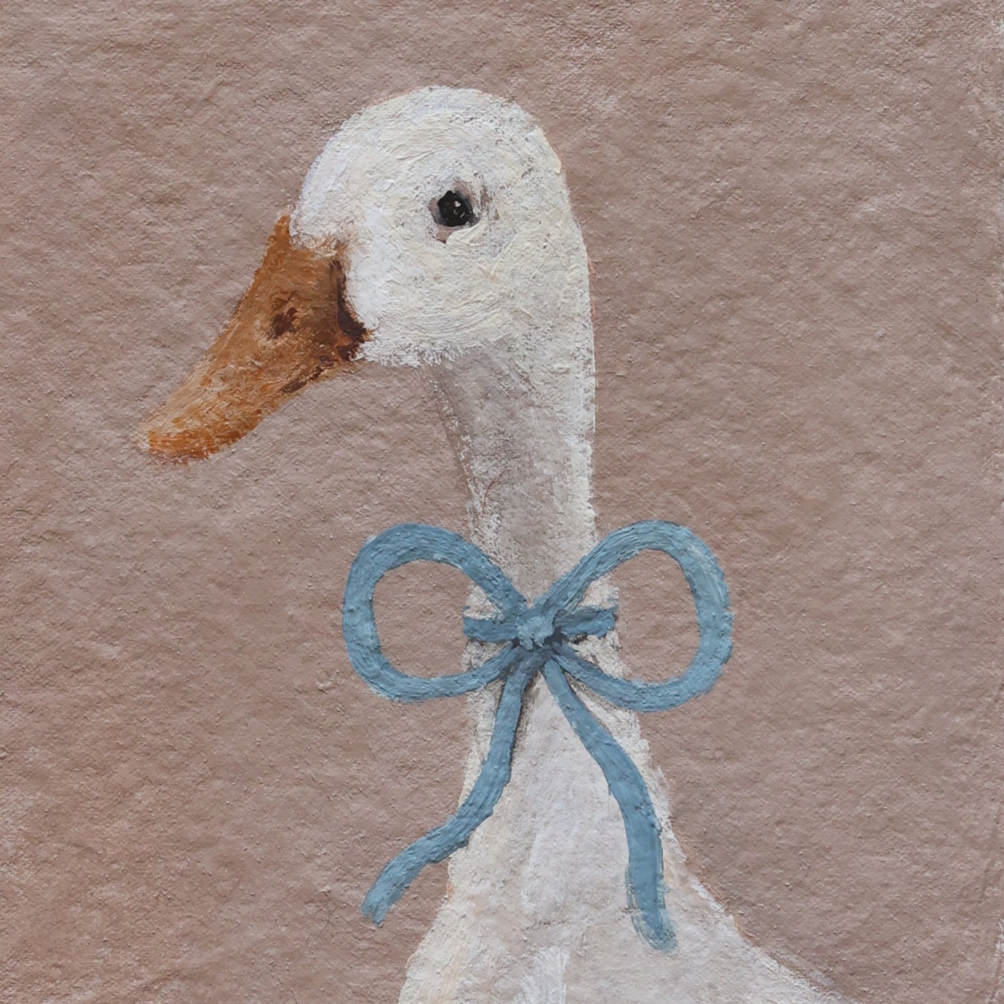Goose with Blue bow