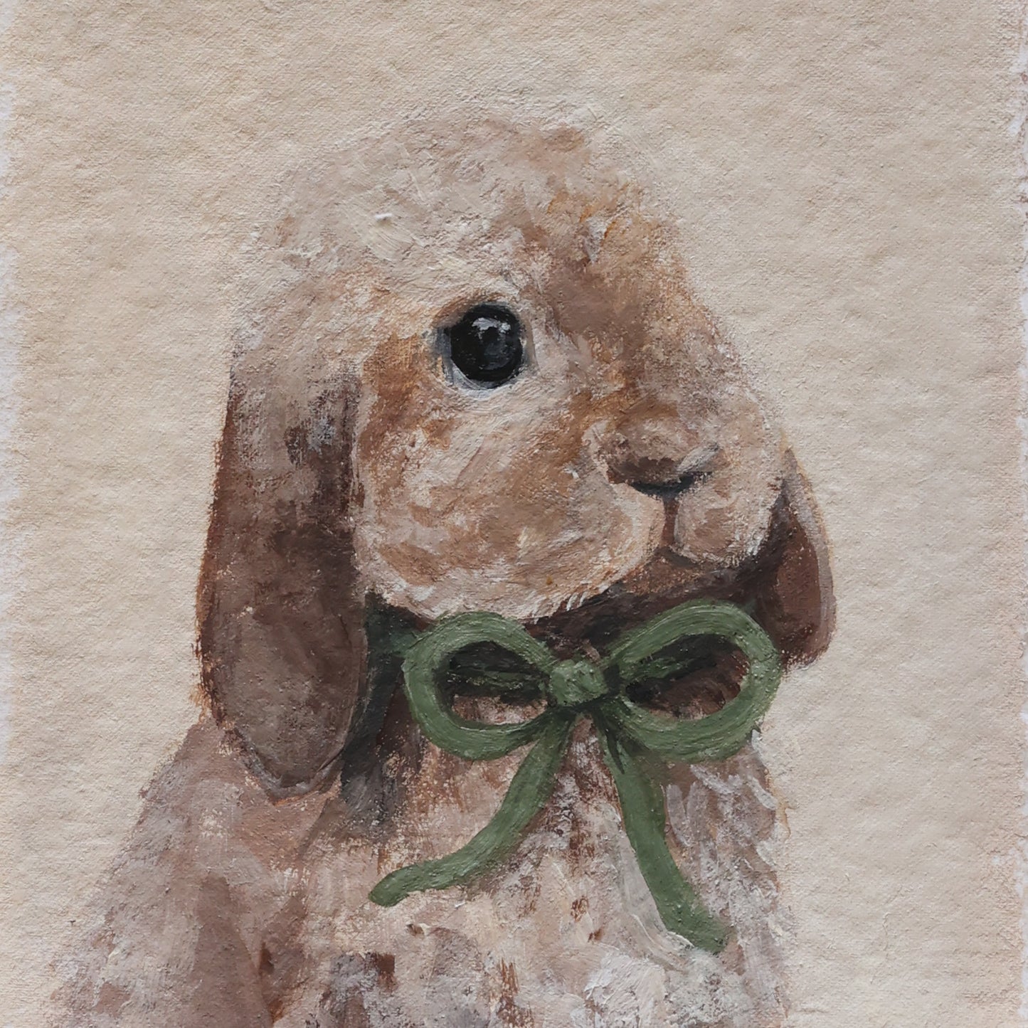 Bunny with Green bow