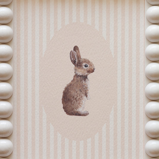 Bunny in Stripe with bobbin frame A5