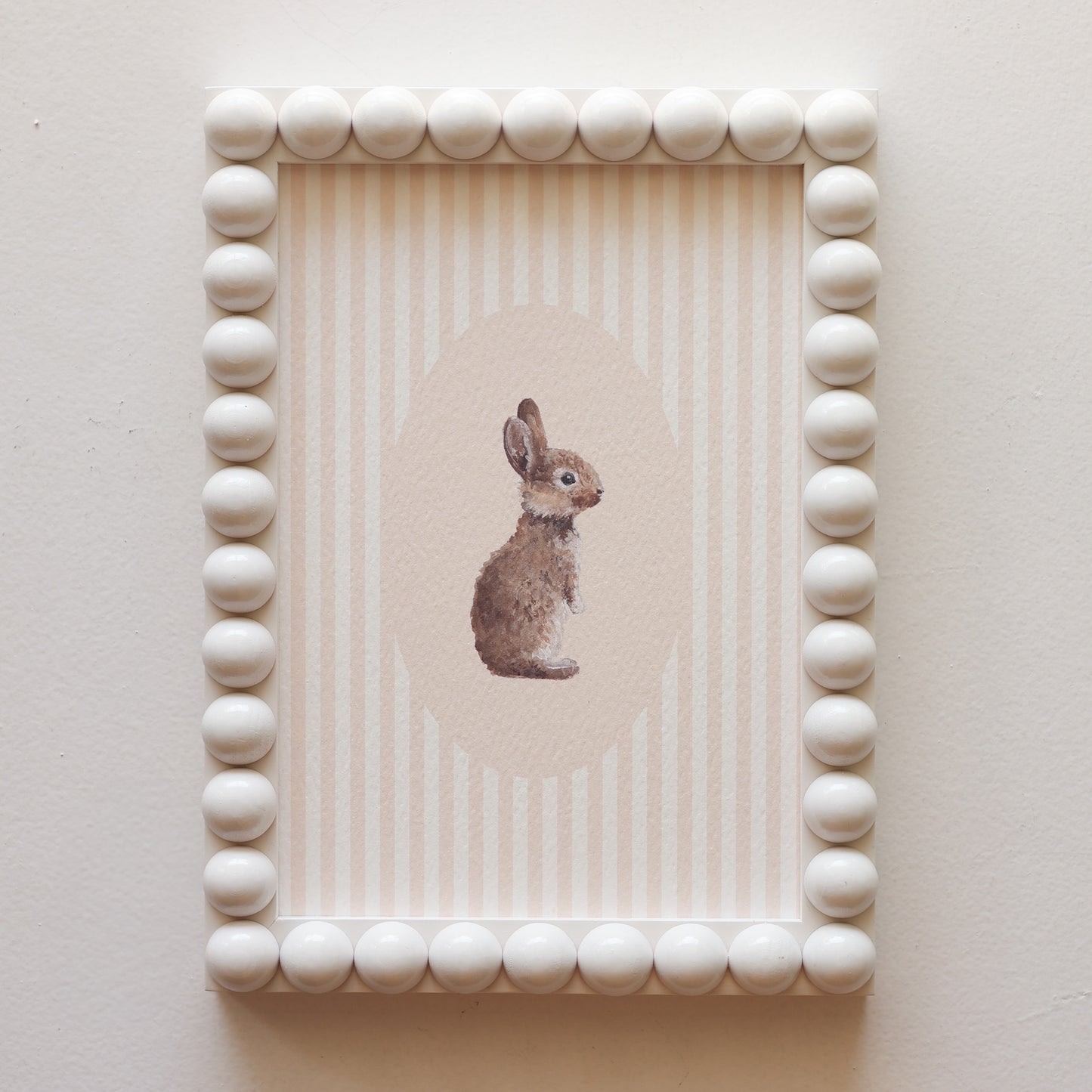 Bunny in Stripe with bobbin frame A5