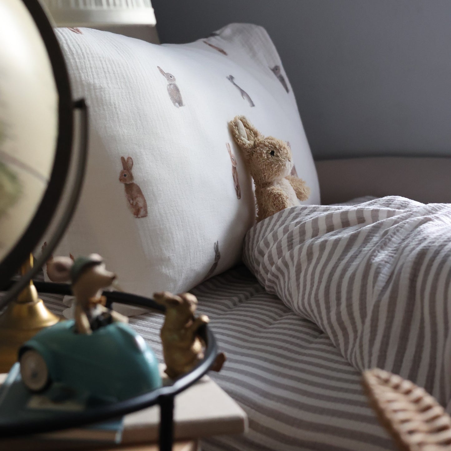 Sheet Set - Grey Stripe