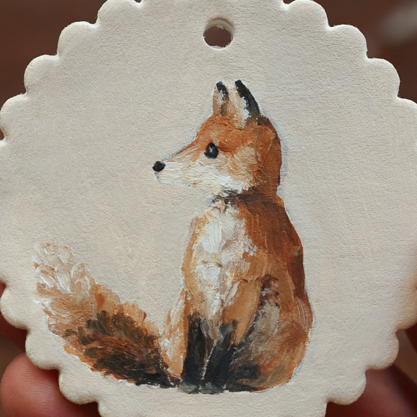 Hand painted ceramic - Fox