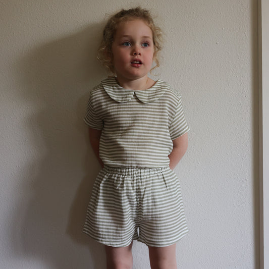 Shorts - Green Stripe