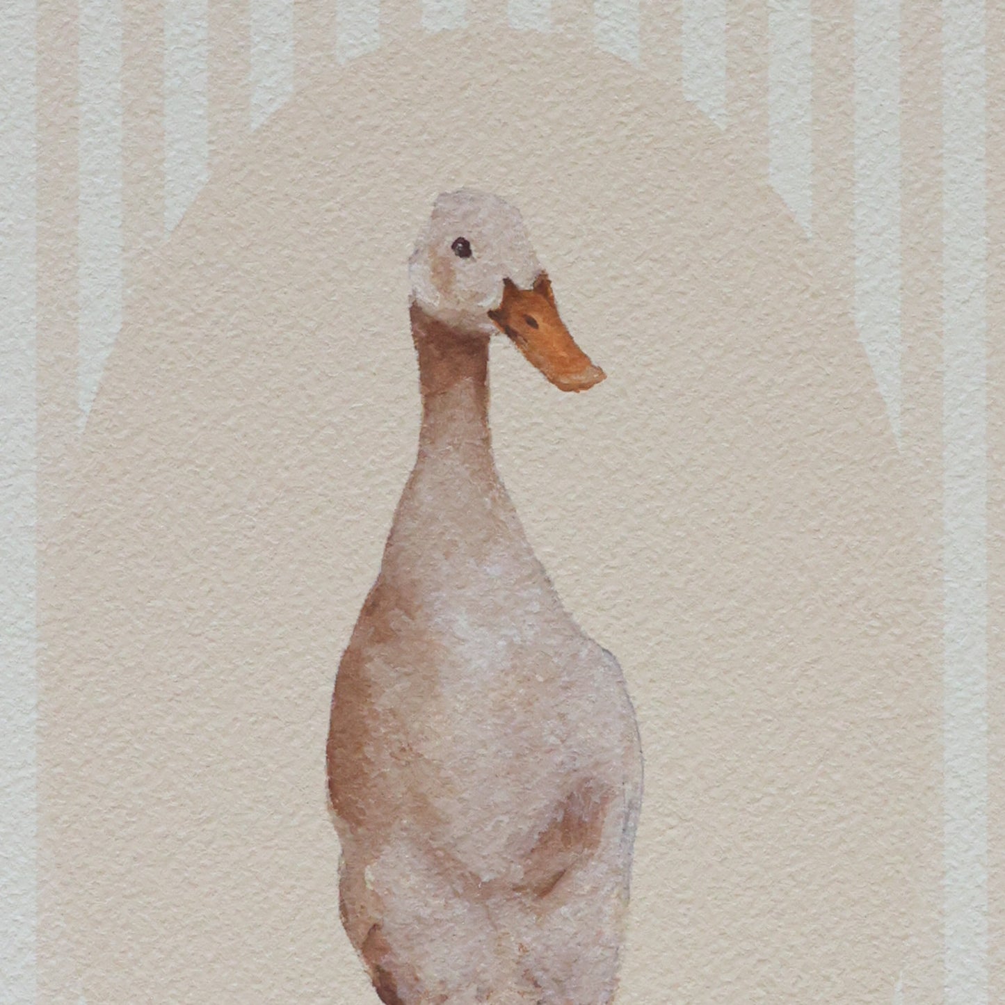 'Duck in Stripe' print
