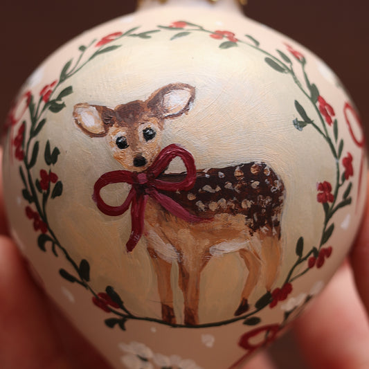 Ceramic Bauble - Little reindeer