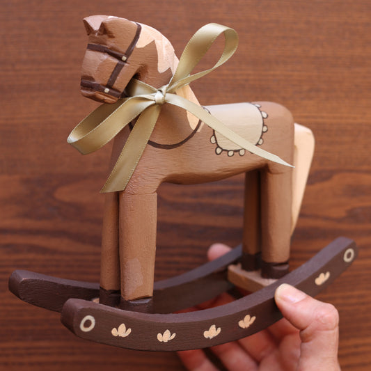 Hand painted Rocking horse - Green