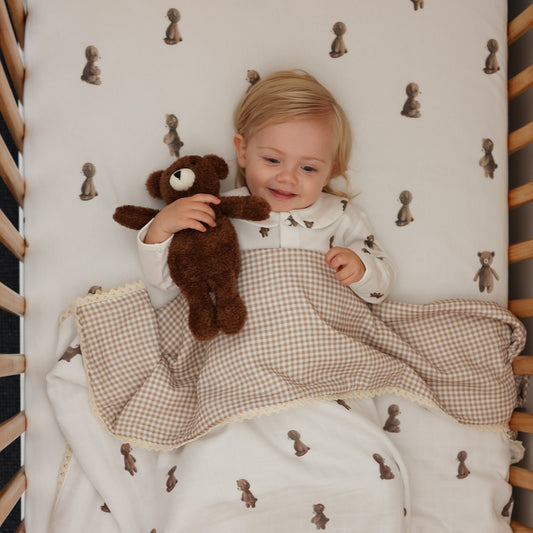 Cot sheet - Teddy Bear