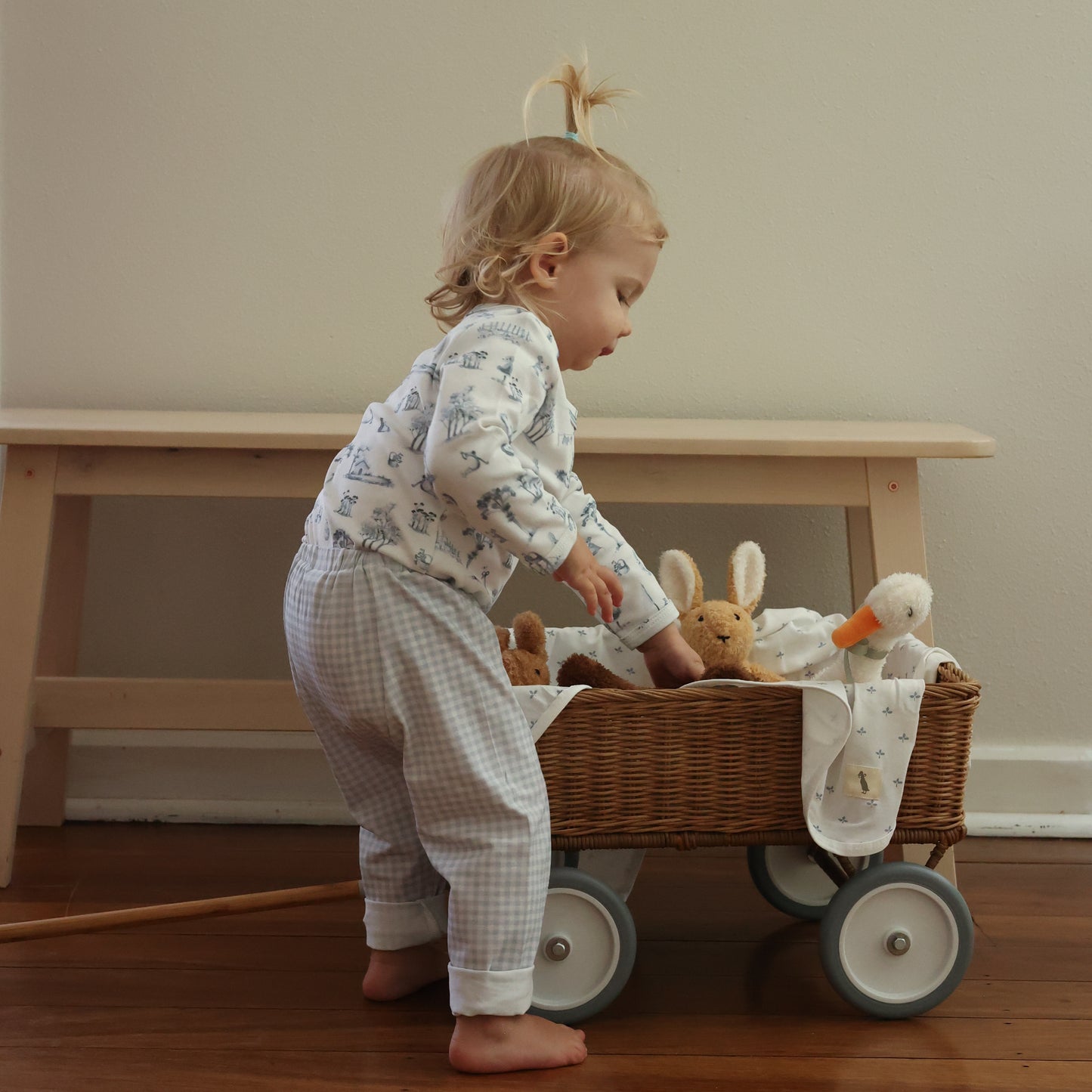 Pants - Blue Gingham