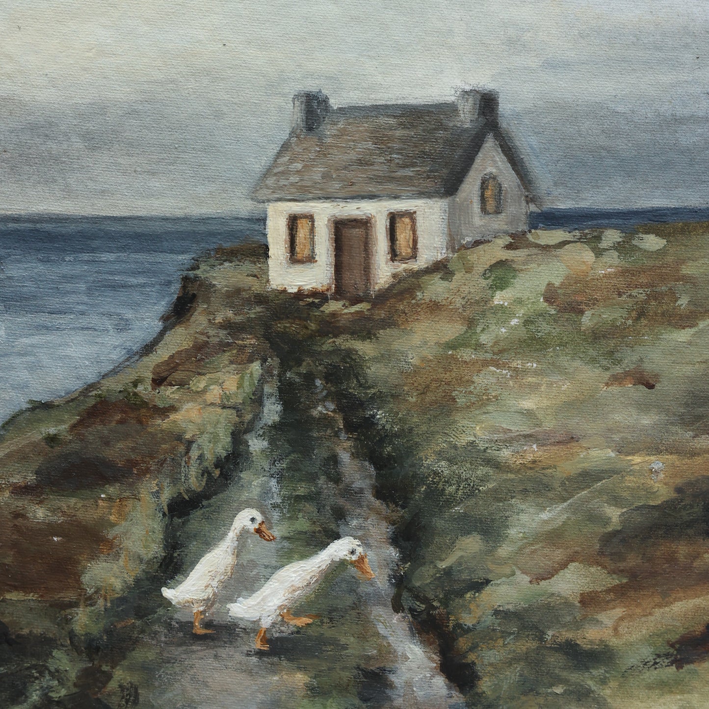 'Cottage by the sea' - Original painting