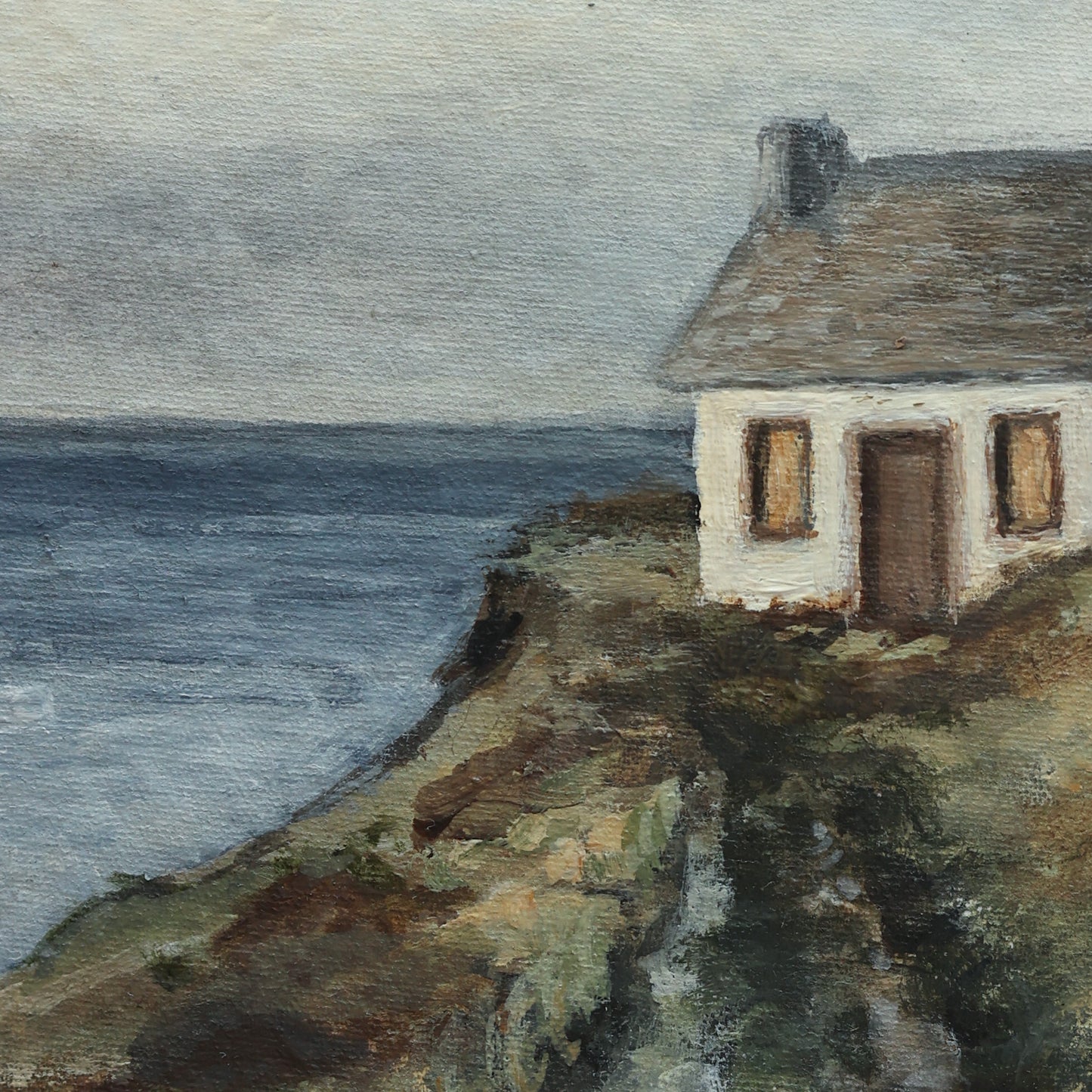 'Cottage by the sea' - Original painting