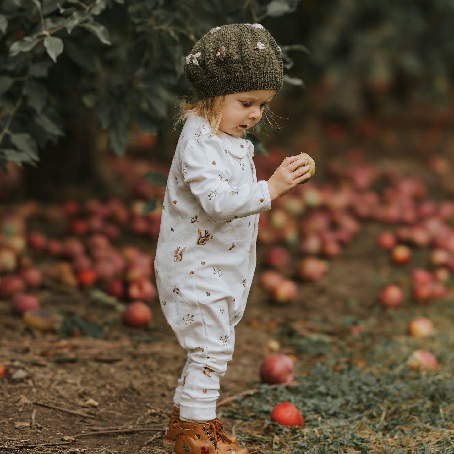 Cotton Babygrow - Squirrel
