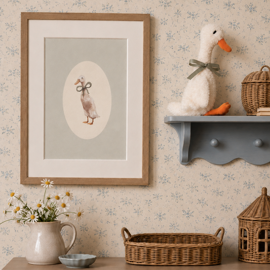 'Duck with Bow' print