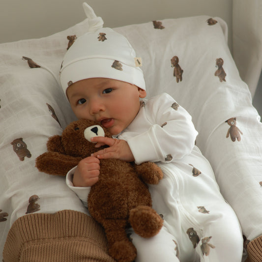 Zip Onesie - Teddy Bear