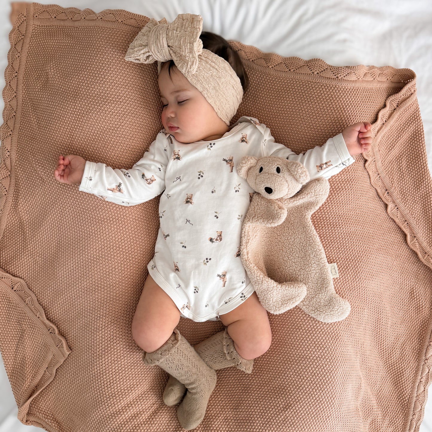 Long sleeve bodysuit - Bear with Berries