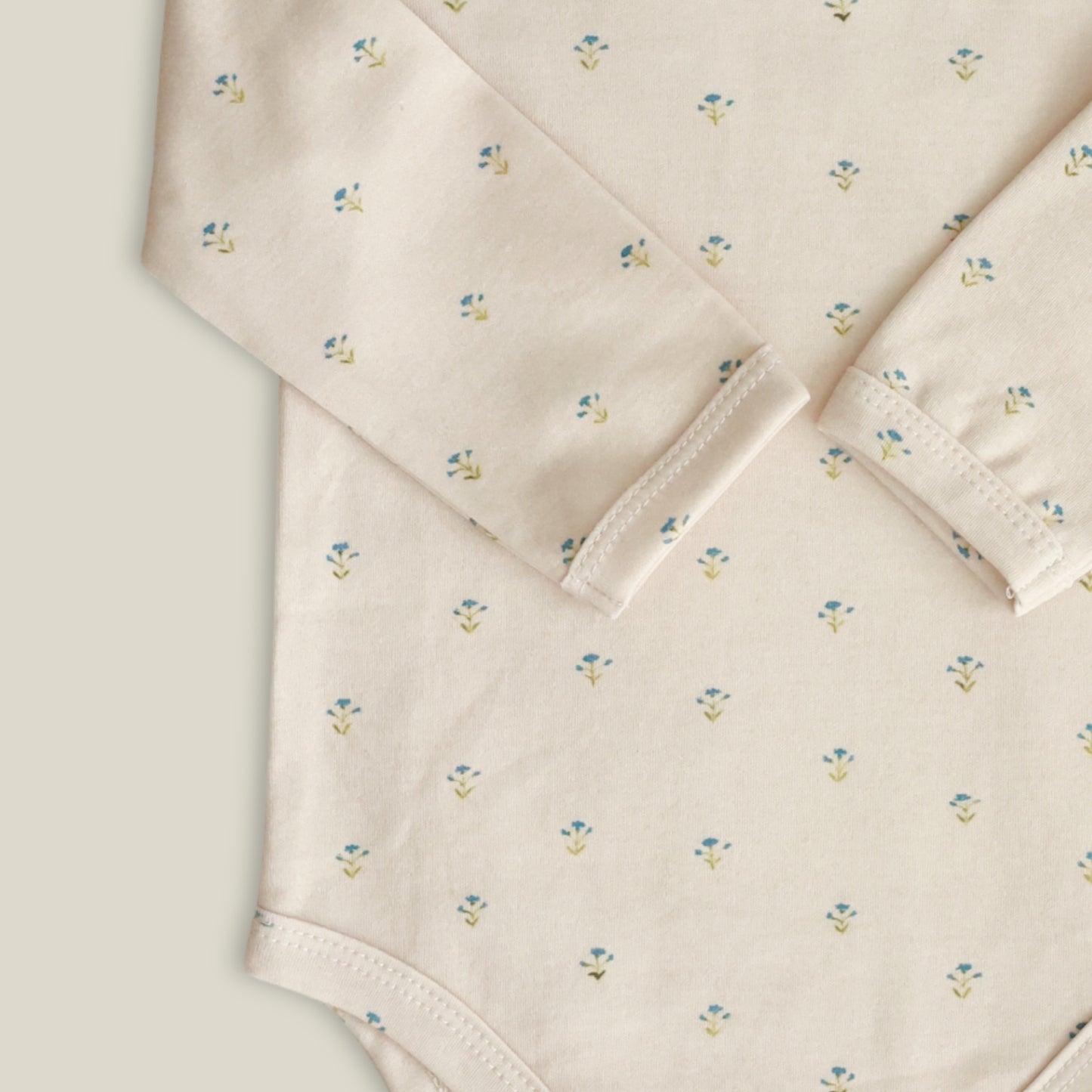 Long sleeve bodysuit - Blue floral