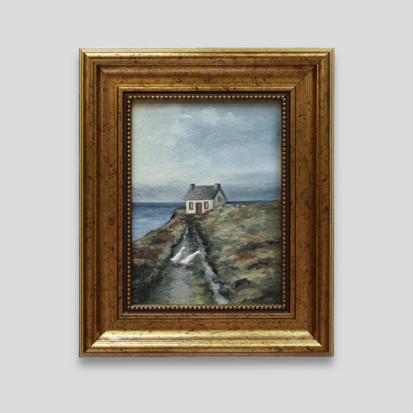 'Cottage by the sea' - Original painting