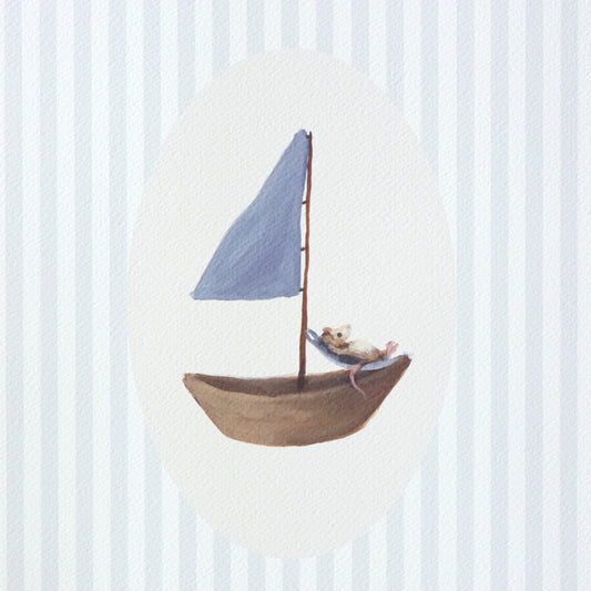 'Boating' print