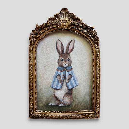 'Bunny with striped coat' Original painting