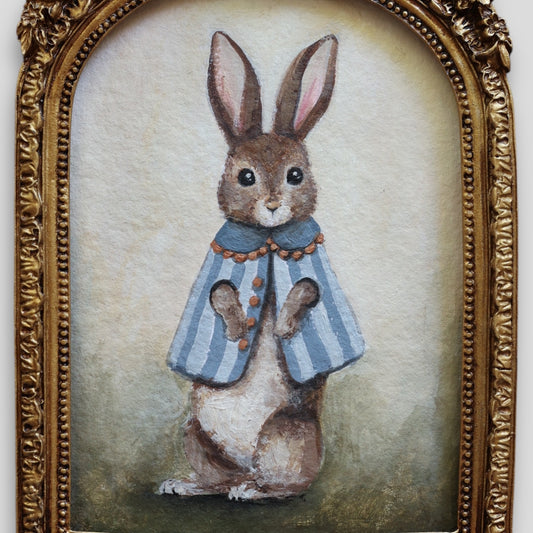 'Bunny with striped coat' Original painting