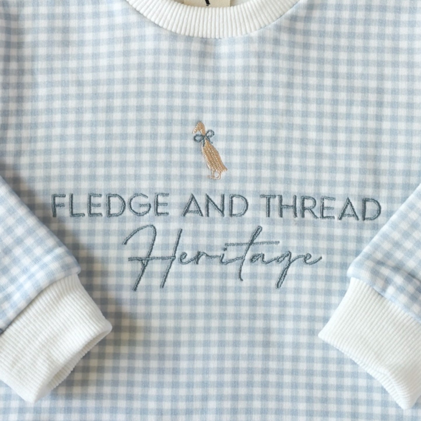 Childrens Jumper - Blue Gingham