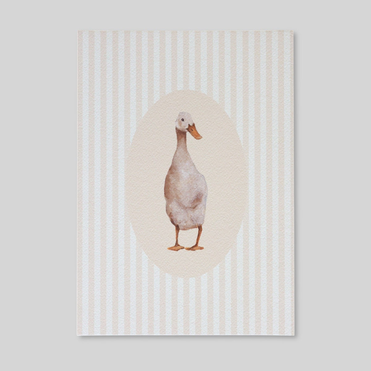 Hand-painted children's art print featuring whimsical animal portrait. Printed in Australia on fine art paper, perfect for kids prints and nursery decor.