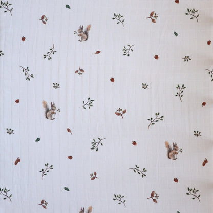Cot sheet - Squirrel - SECONDS