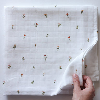 Swaddle Wrap - Cream Floral