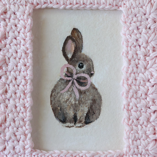 'Baby Pink Bunny' Original painting