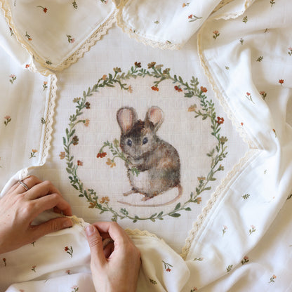 Baby Heirloom blanket - Mouse