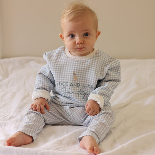 Childrens Jumper - Blue Gingham