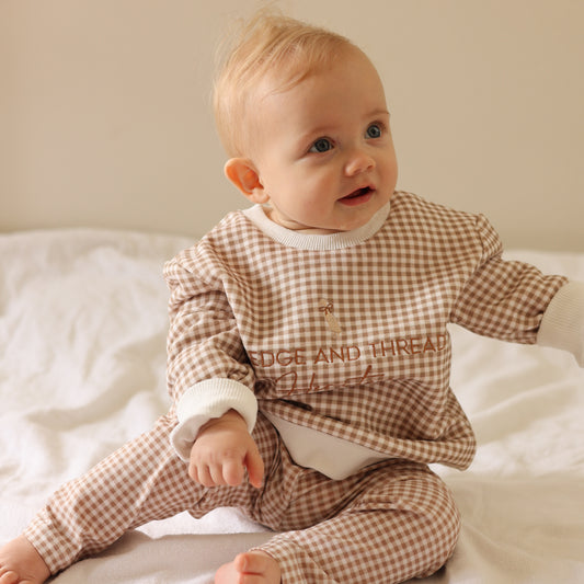 Pants - Brown Gingham