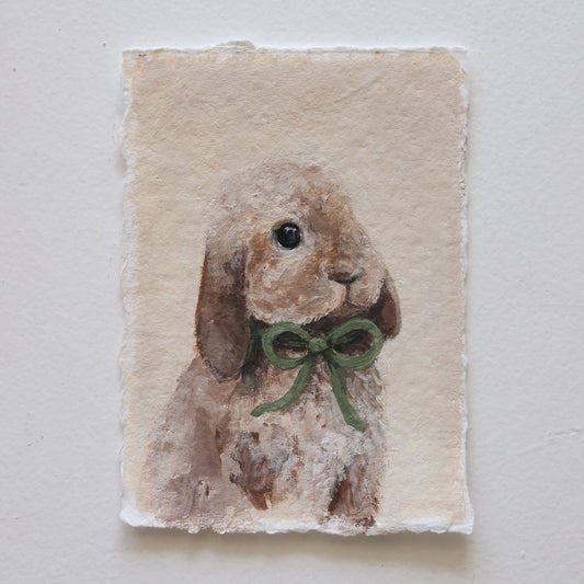 Bunny with Green bow