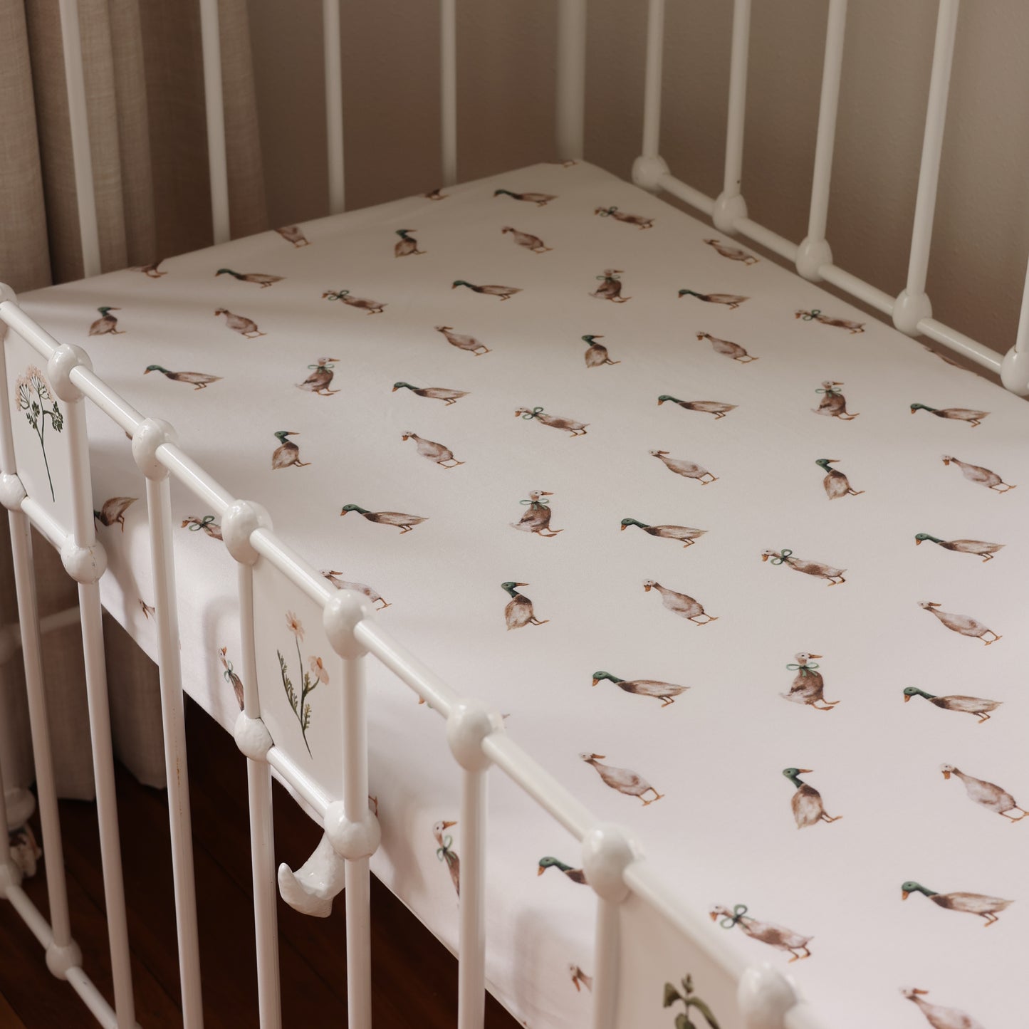 Cot sheet - Duck