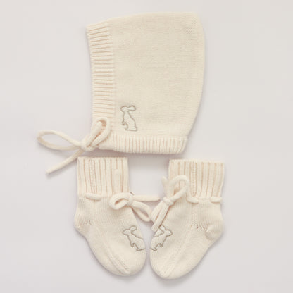 Bootie and Bonnet set - Bunny