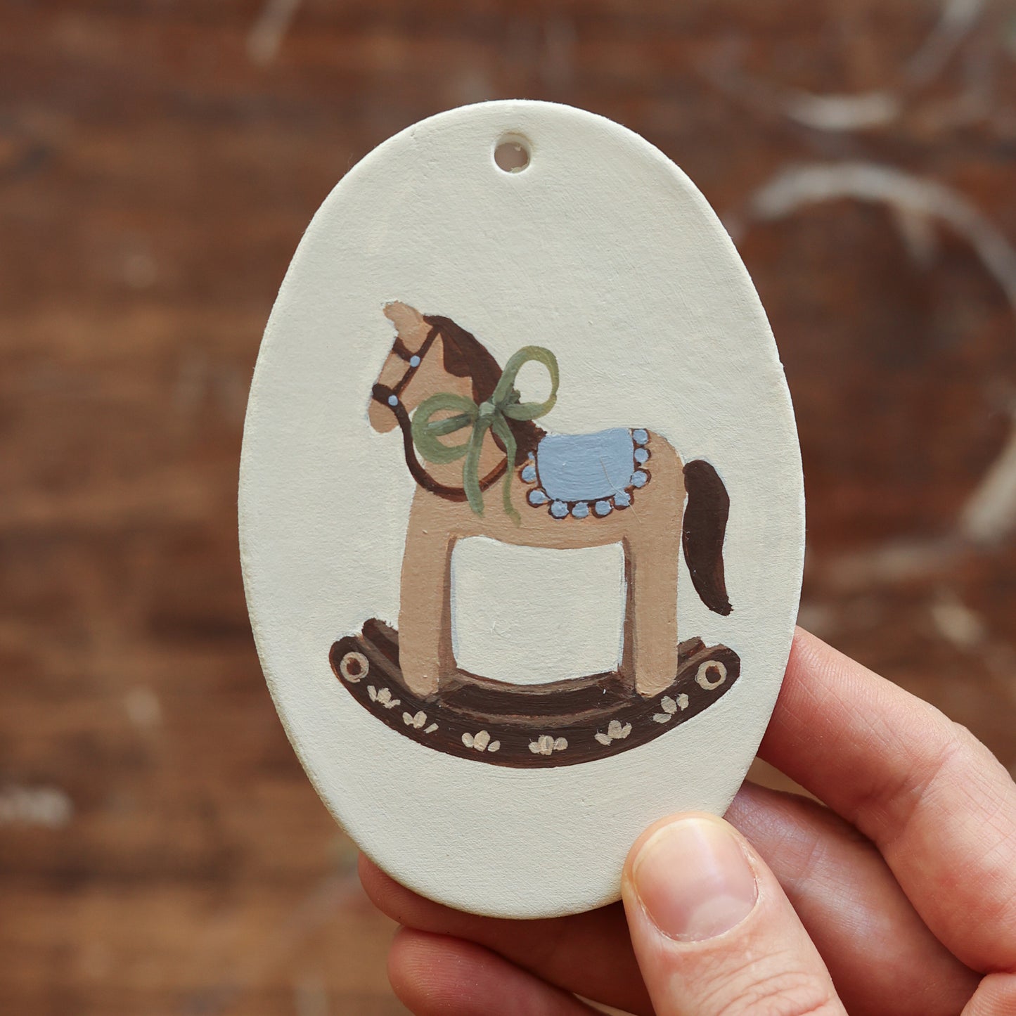 Hand painted ceramic - Rockinghorse