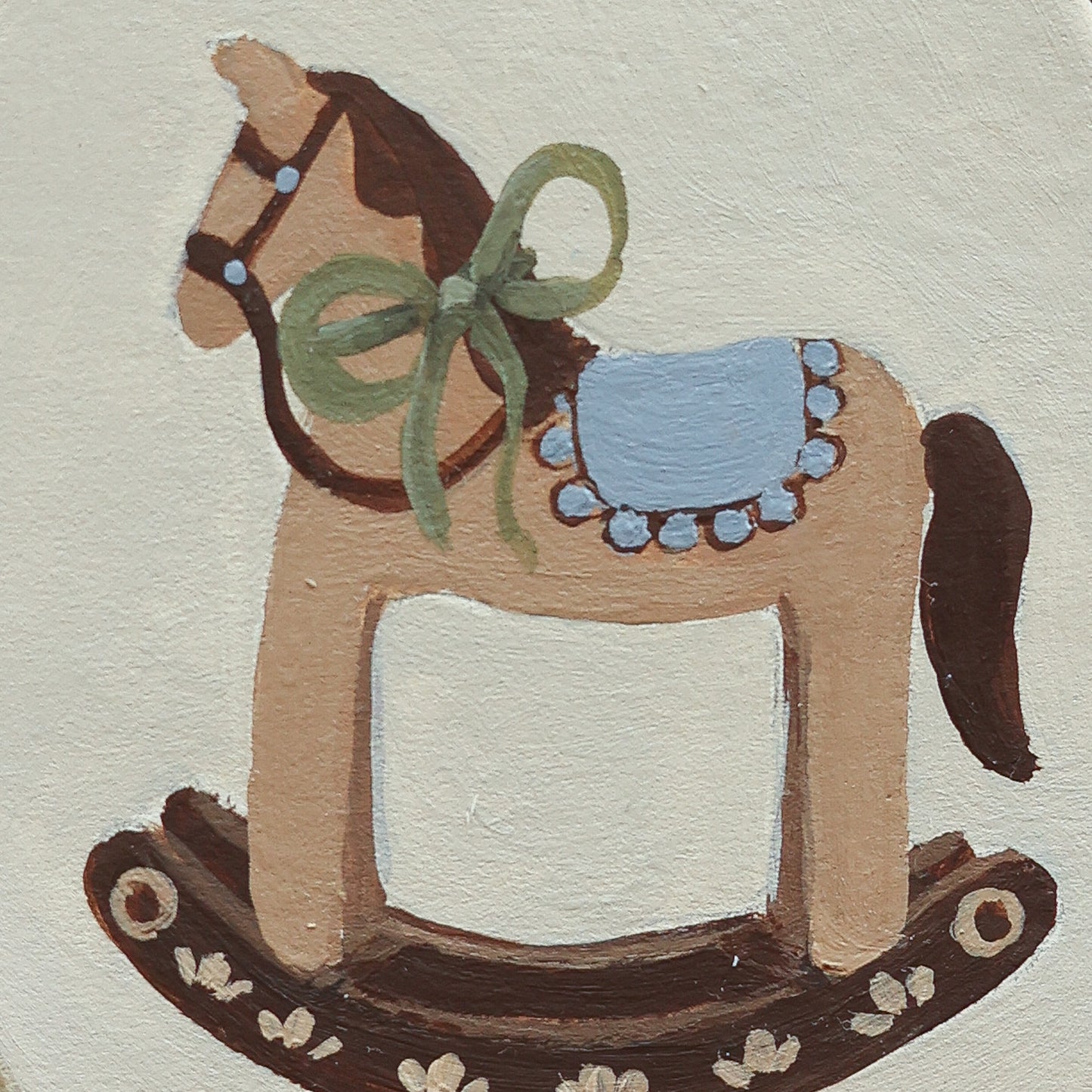 Hand painted ceramic - Rockinghorse