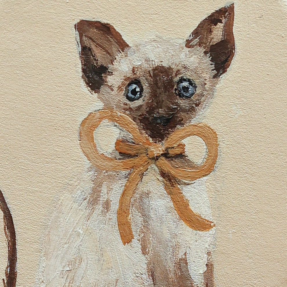 Hand painted ceramic - Monty the Cat