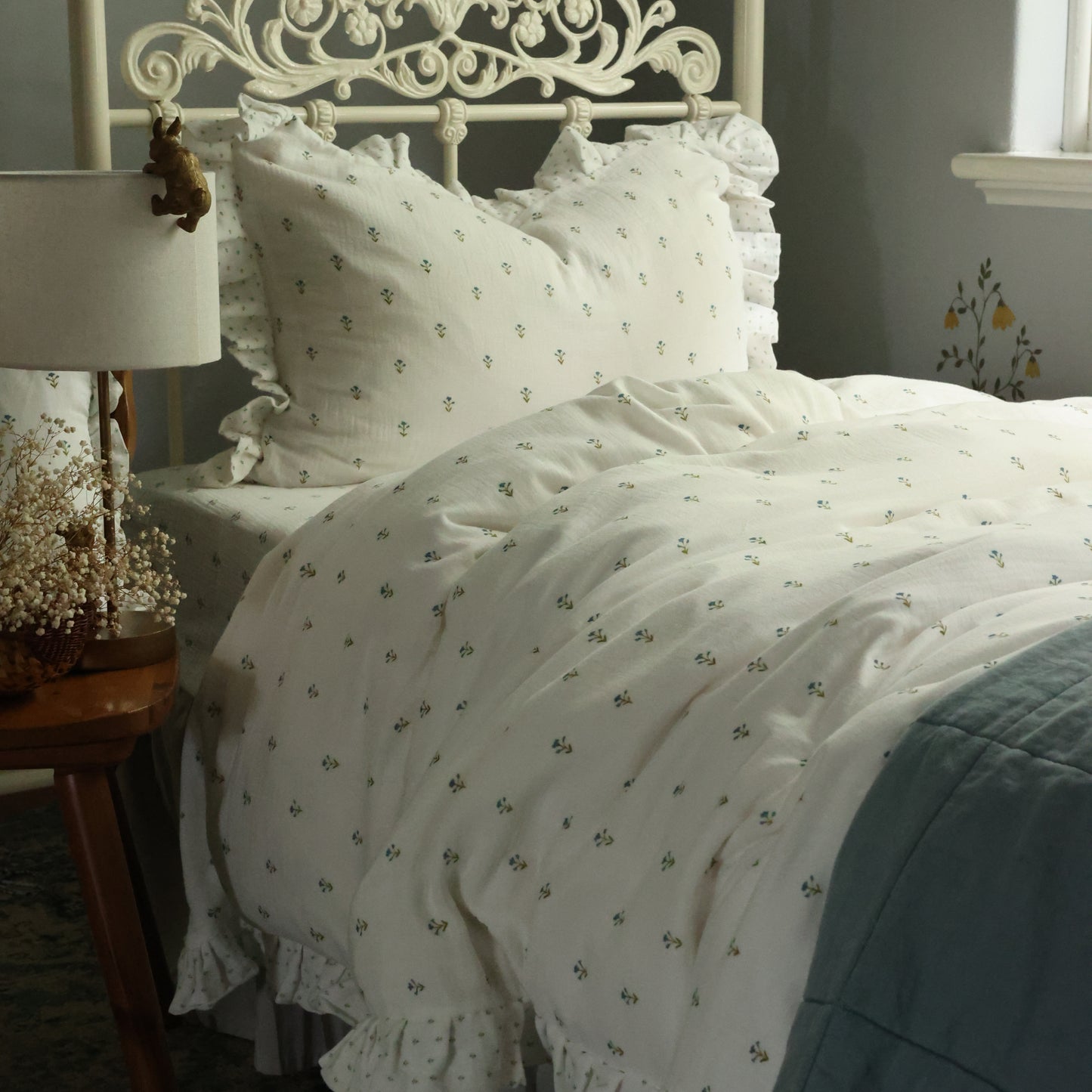 Quilt cover set - Bunny with floral