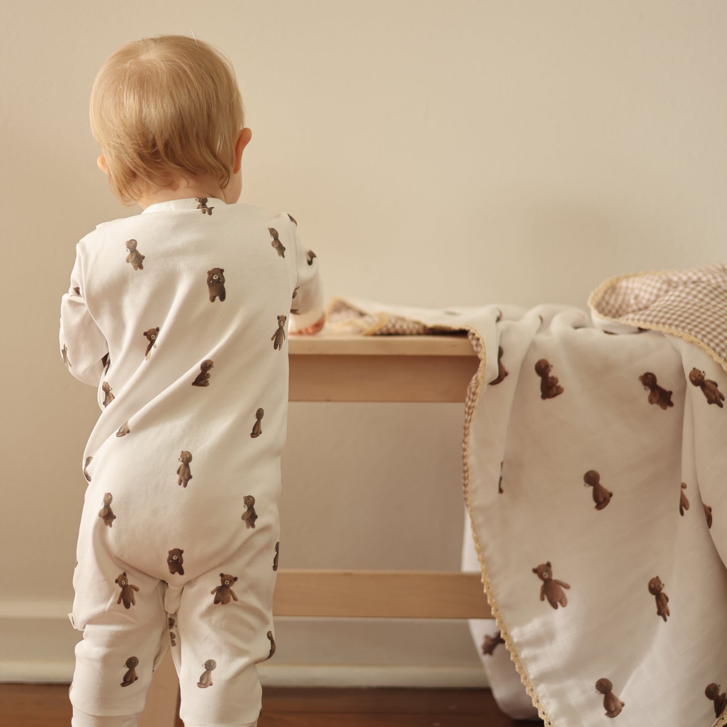 Cotton Babygrow - Teddy Bear