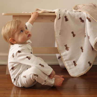 Cotton Babygrow - Teddy Bear
