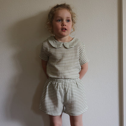 Shorts - Green Stripe