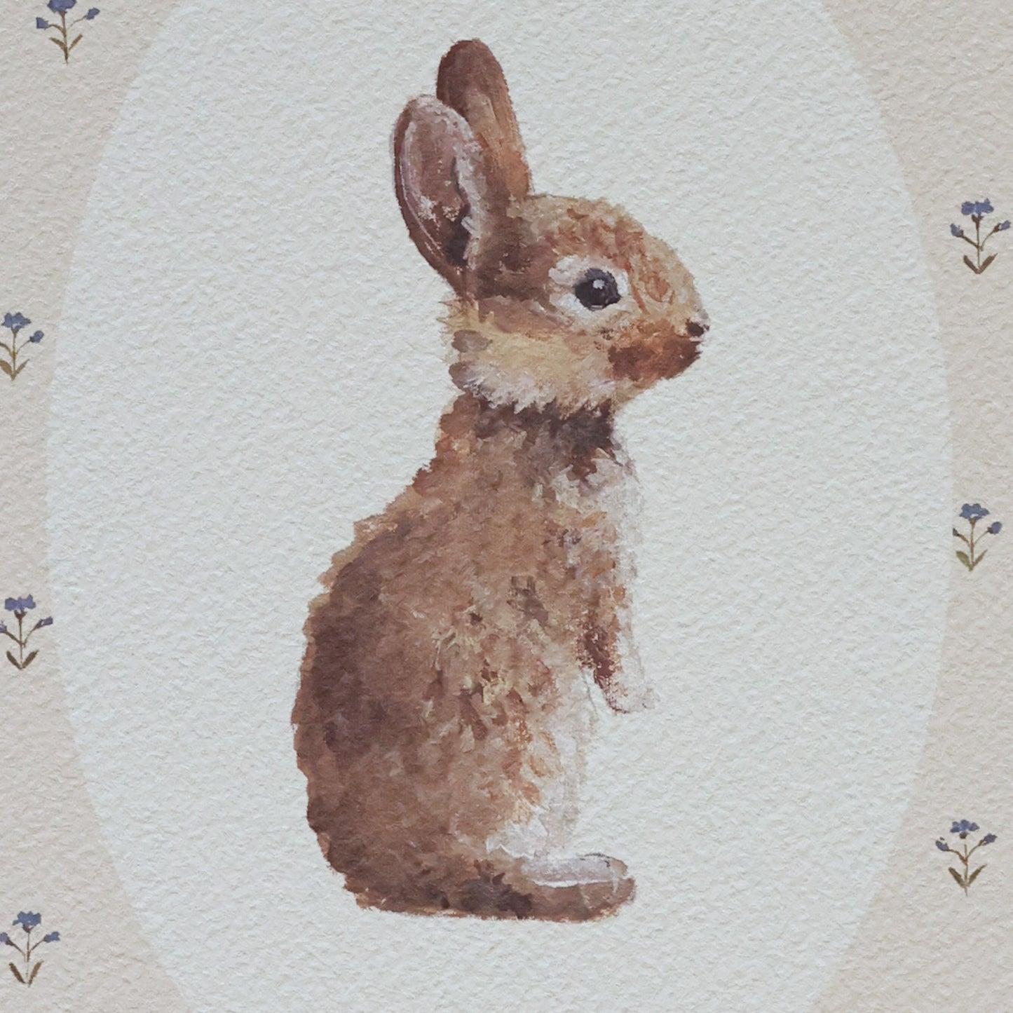 'Bunny in Floral' print