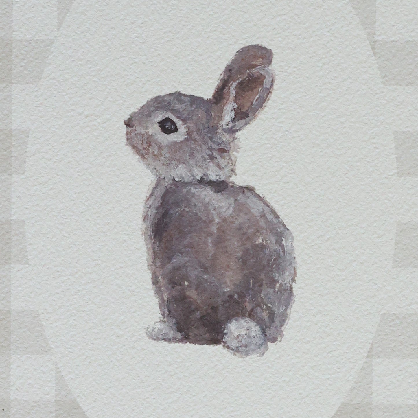 'Bunny in Gingham' print