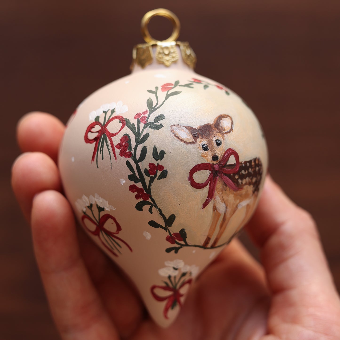 Ceramic Bauble - Little reindeer