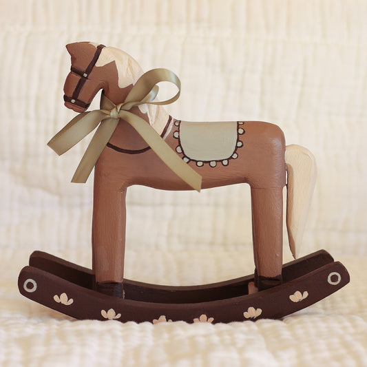 Hand painted Rocking horse - Green