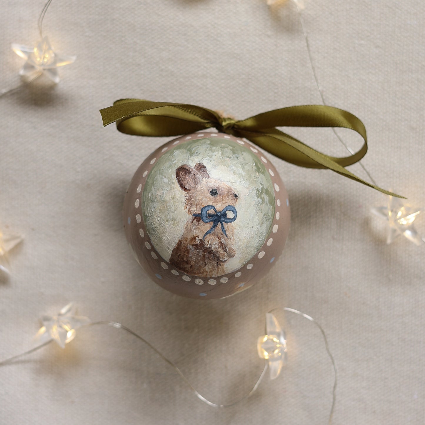 Bauble - Bunny with bow