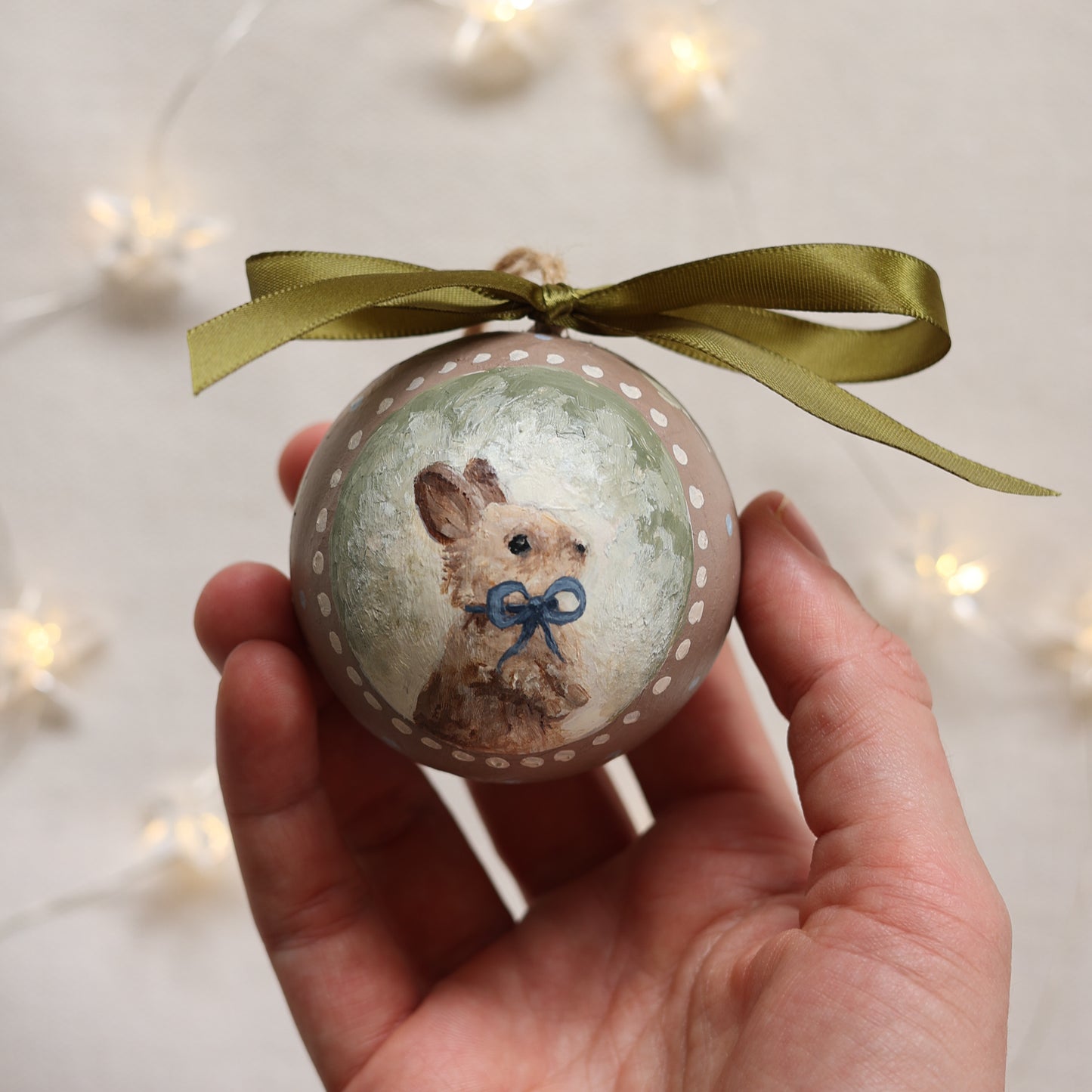 Bauble - Bunny with bow