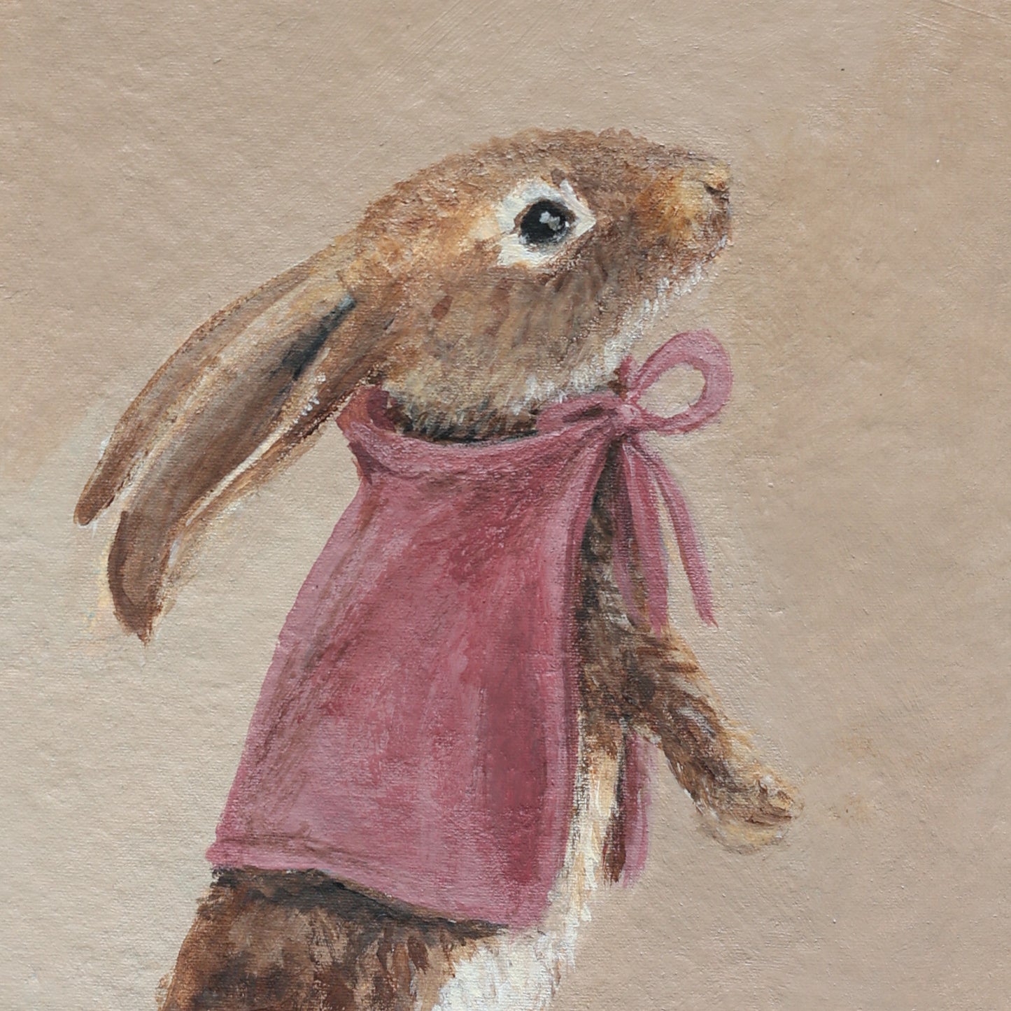 'Bunny with cape portrait' A5 original